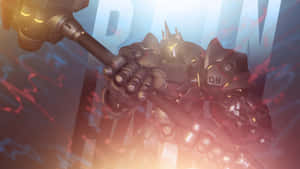 Reinhardt Unleashes His Power In Overwatch Wallpaper