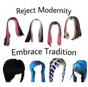 Reject Modernity Embrace Tradition Hairstyles Meme Wallpaper
