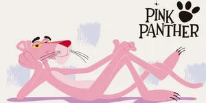 Relaxed Pink Panther Cartoon Wallpaper