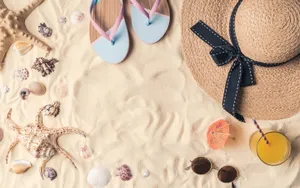 Relaxing On The Beach With Style Wallpaper