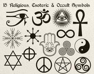 Religious, Esoteric, And Occult Symbols Wallpaper