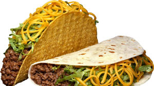 Relishing The Flavor Fiesta With Giant Tacos Wallpaper