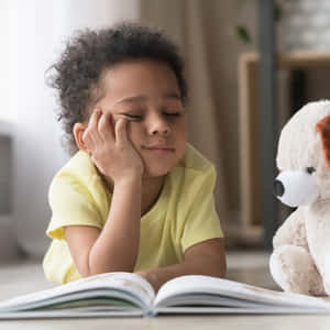 Reluctant Girl Reading Wallpaper