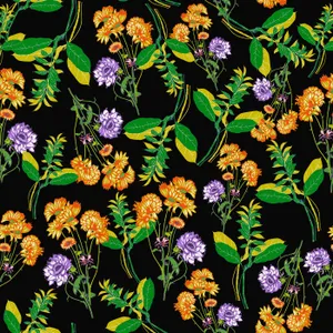 Remarkably Colorful Floral Pattern Wallpaper