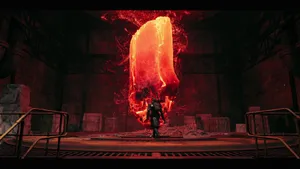 Remnant 2 Fiery Portal Scene Wallpaper