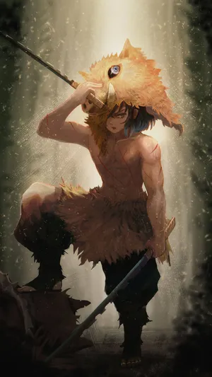 Removing Mask Inosuke Pfp Wallpaper