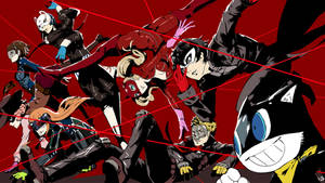 Ren Amamiya Thieves In Action Wallpaper