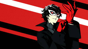 Ren Amamiya With Red Gloves Wallpaper