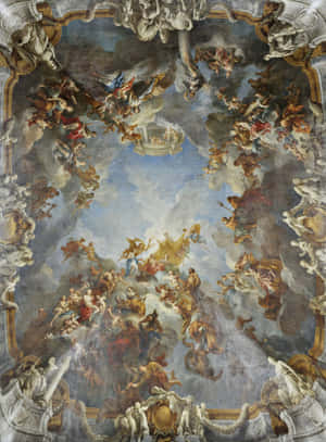 Renaissance Aesthetic The Apotheosis Of Hercules Wallpaper