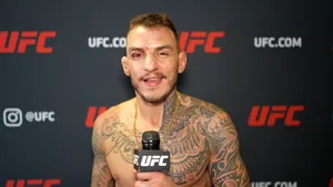 Renato Moicano In A Candid Interview Moment Wallpaper