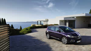 Renault Scenic Luxury Driveway Sea View Wallpaper