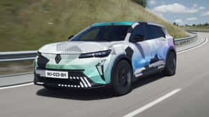 Renault Scenic Prototype On Road Wallpaper