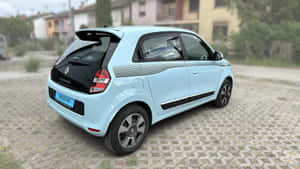 Renault Twingo Blue Rear View Wallpaper