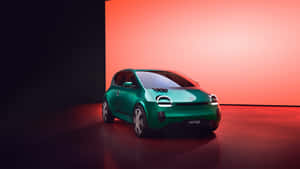 Renault Twingo Green Model Showcase Wallpaper