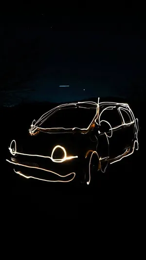 Renault Twingo Light Outline Wallpaper