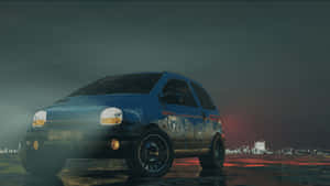 Renault Twingo Night Scene Wallpaper