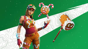 Renegade Raider Fortnite And Gingerbread Wallpaper