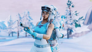 Renegade Raider Fortnite Frozen Nog Ops Wallpaper