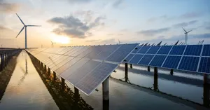 Renewable Energy Landscape Wallpaper