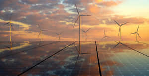 Renewable Energy Landscape Wallpaper