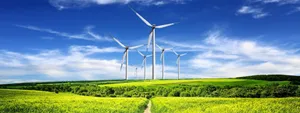 Renewable Energy Sources Panoramic View Wallpaper