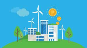 Renewable Green Technology Sustainable Energy Concept Wallpaper
