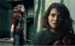 Renfri Witcher Series Character Collage Wallpaper