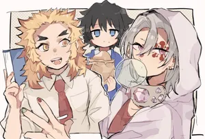 Rengoku And Tengen: Heroes Of Demon Slayer Wallpaper