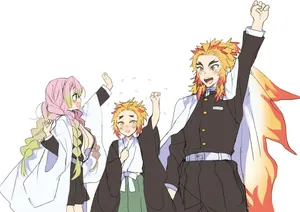 Rengoku Family Celebration Wallpaper