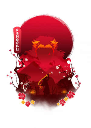 Rengoku Minimalist Art Wallpaper