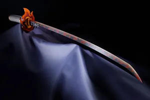 Rengoku Sword - Demon Slayer's Fiery Blade Wallpaper