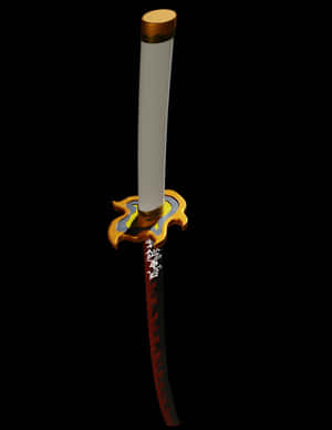 Rengoku Sword From Demon Slayer Anime Series Wallpaper