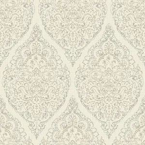Repeating Cream Boho Pattern Wallpaper