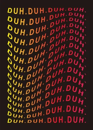 Repetitive Duh Pattern Wallpaper