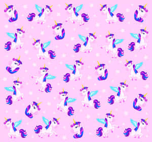 Repetitive Purple Unicorns [wallpaper] Wallpaper