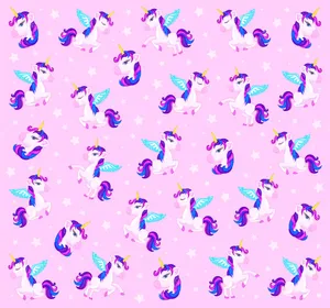 Repetitive Purple Unicorns [wallpaper] Wallpaper
