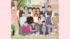 Reply 1988 Colorful Vector Art Wallpaper
