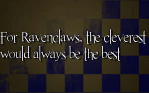 Representing The House Of Ravenclaw In All Its Glory Wallpaper