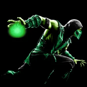 Reptile In Action In Mortal Kombat Wallpaper