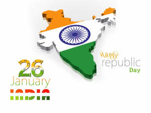Republic Day Indian Map Wallpaper