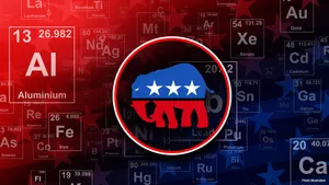 Republican Elephant And Periodic Table Wallpaper