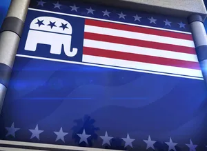 Republican Elephant Flag Banner Wallpaper
