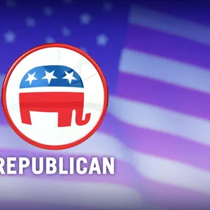 Republican Elephant With Us Flag Wallpaper