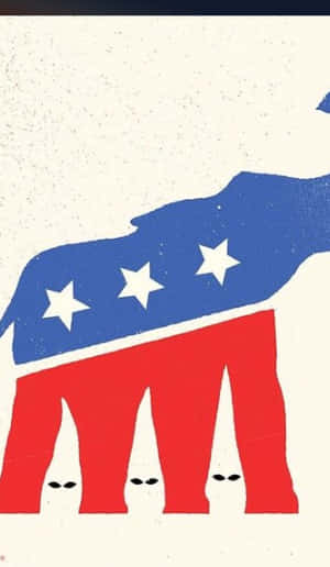 Republican Party Symbol With Ku Klux Clan Imagery Wallpaper