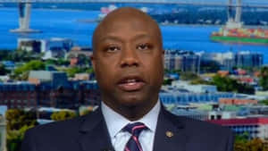 Republican Senator Tim Scott On Tv Wallpaper