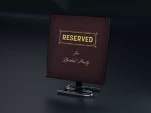 Reserved Seating For A Bridal Party Wallpaper