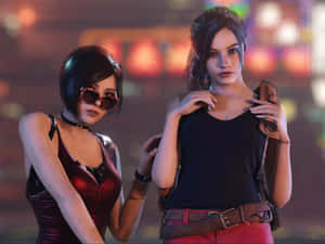 Resident Evil 2 Claire Redfield And Ada Wong Wallpaper