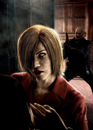 Resident Evil Outbreak Tense Moment Wallpaper