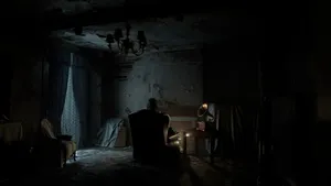 Resident Evil Requiem Dark Room Scene Wallpaper