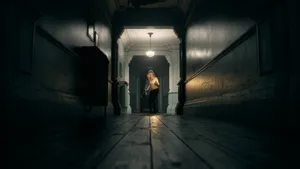 Resident Evil Requiem Hallway Scene Wallpaper